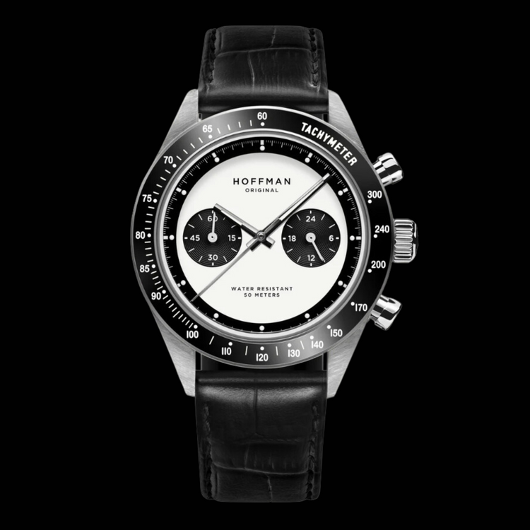 Custom Seiko Hoffman automatic watch, Panda dial
