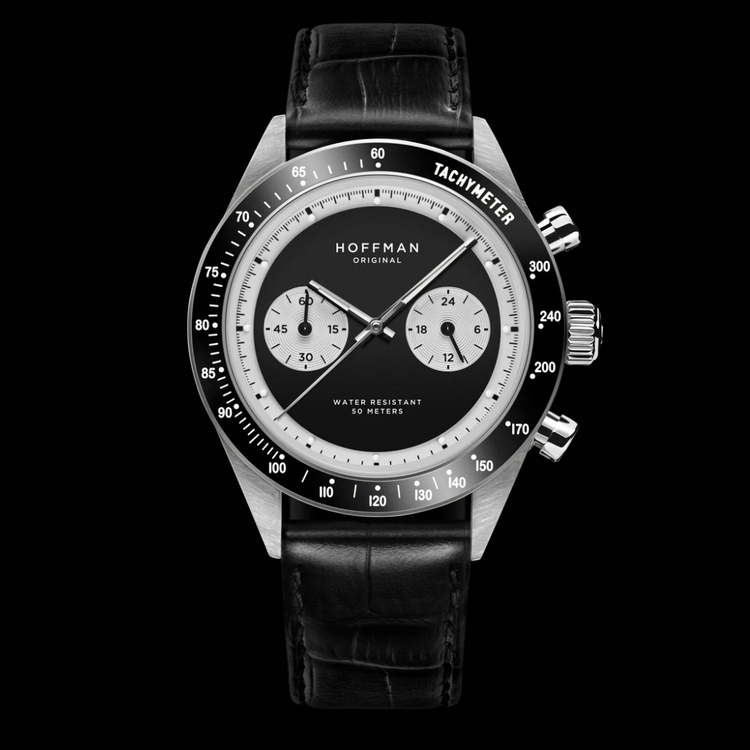 Custom Seiko Hoffman REVERSE automatic watch, Panda dial