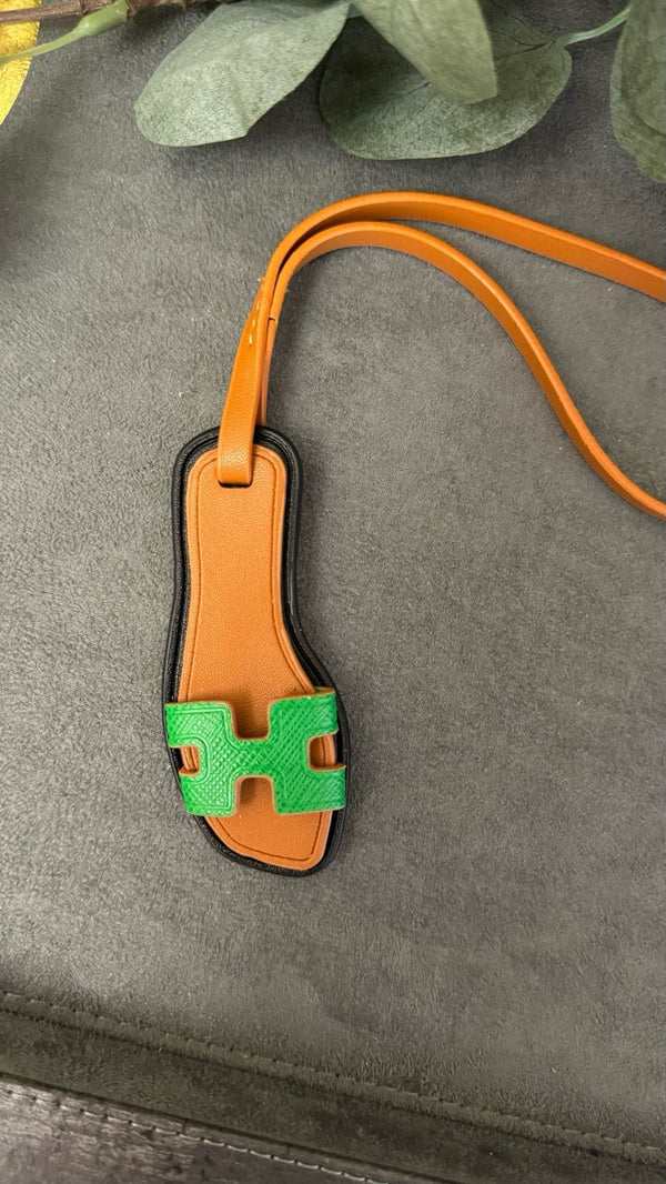 Green Sandal keychain