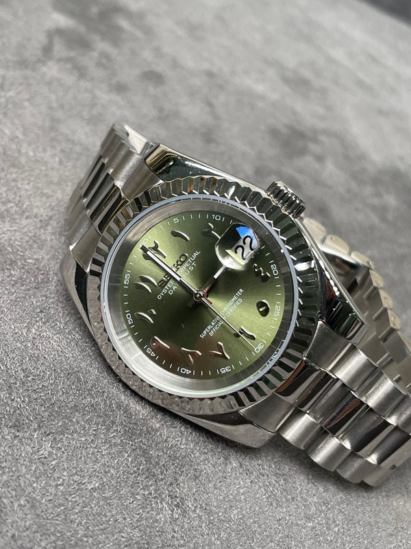 Seiko Olive Green Arabic Dial