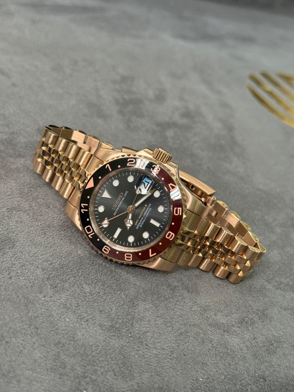 Seiko Rootbeer Full Rosegold