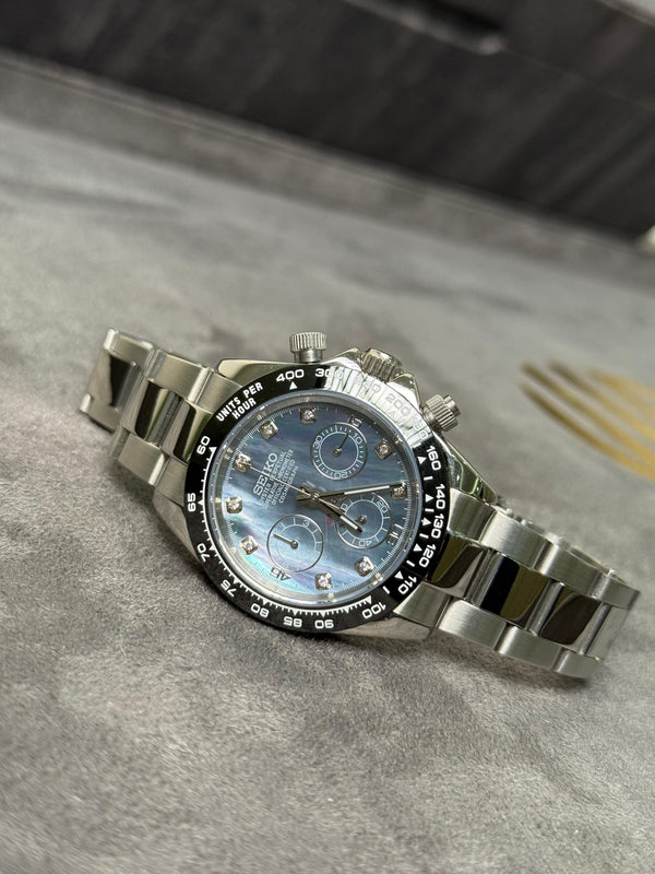 Seiko MOP Daytona – Blue Pearl Edition - stone numbers