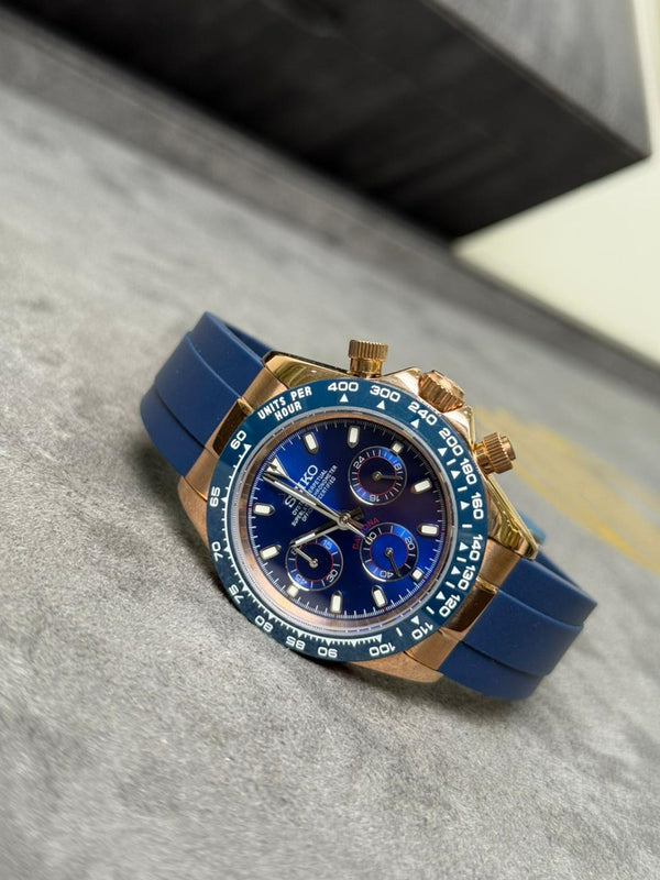 Seiko Daytona Blue - Rubber - 40MM